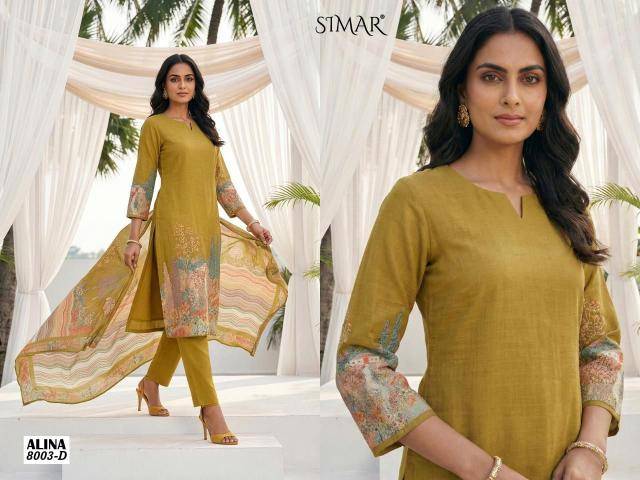 Glossy simar alina Dress material wholesalers in Mumbai